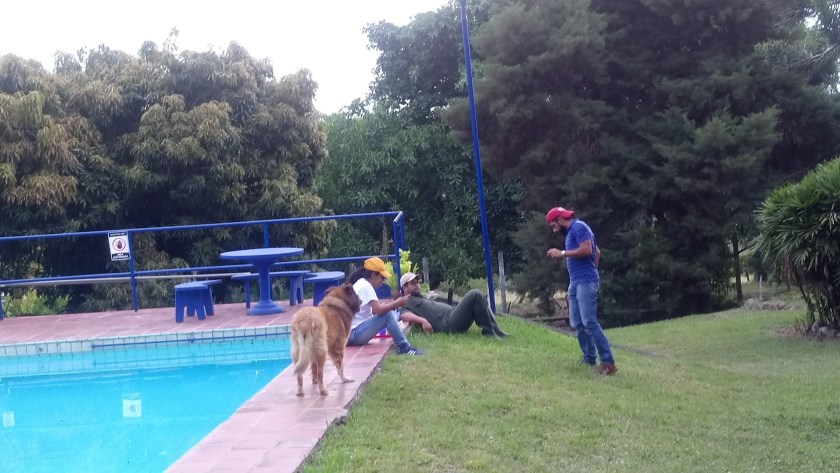 Marley hanging with us